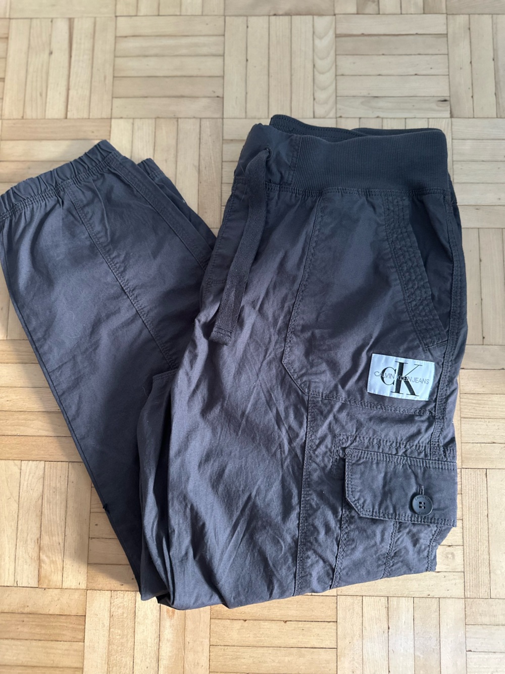 Calvin Klein Jeans Charcoal Cargo Shorts